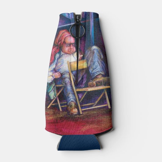 ノルマンは眠りに引き込むのを好む ボトルクーラー (裏面)