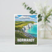 ノルマンディフランス旅行 ポストカード (スタンド正面)