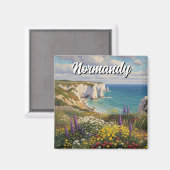 ノルマンディフランセトレタットクリフワイルドフラワー マグネット (正面/裏面)