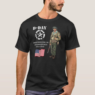 ノルマンディーから、フランスPilsenまでの1944年、Czechosl Tシャツ