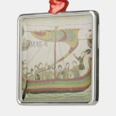 ノルマンディーのウィリアム公爵は海を交差させます メタルオーナメント (左)