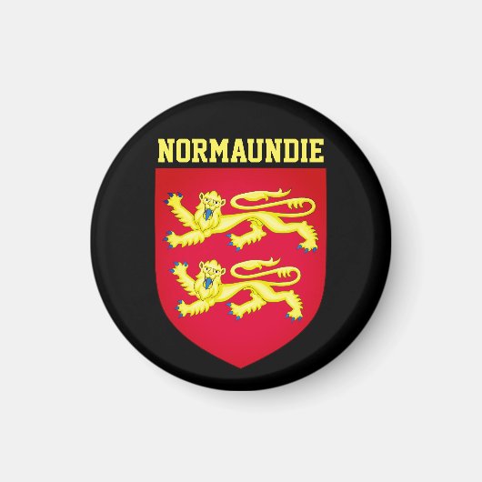 ノルマンディーのコート – フランス マグネット (正面)