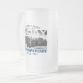 ノルマンディーの七十周年記念戦 フロストグラスビールジョッキ (正面左)