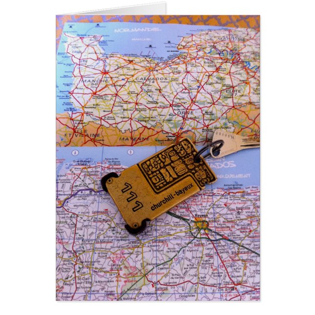 ノルマンディーの地図 (正面)