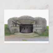 ノルマンディーを見下ろすドイツ銃の位置ビーチ ポストカード (正面)