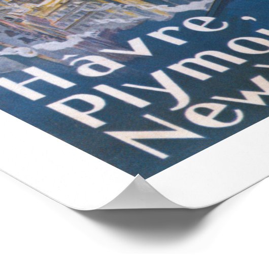 ノルマンディーアットニューヨークハーバー ポスター (角)