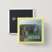 ノルマンディーフランス 缶バッジ (正面&裏面)