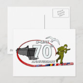 ノルマンディー上陸作戦70周年 ポストカード (正面/裏面)