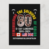 ノルマンディー上陸作戦80周年　色付き兵士 ポストカード (正面)