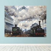 ノルマンディー列車の到着 キャンバスプリント (インサイチュ (ウッドフロア))