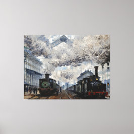 ノルマンディー列車の到着 キャンバスプリント