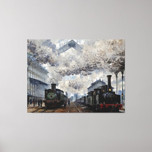 ノルマンディー列車の到着 キャンバスプリント (正面)