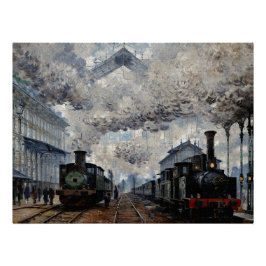 ノルマンディー列車の到着 ポスター