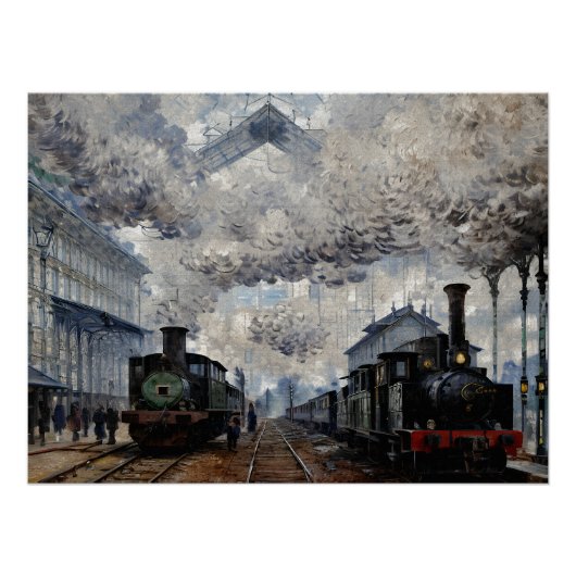 ノルマンディー列車の到着 ポスター (正面)