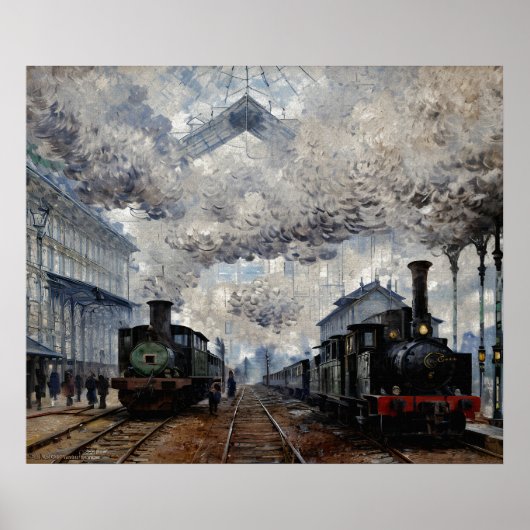 ノルマンディー列車の到着 ポスター (正面)