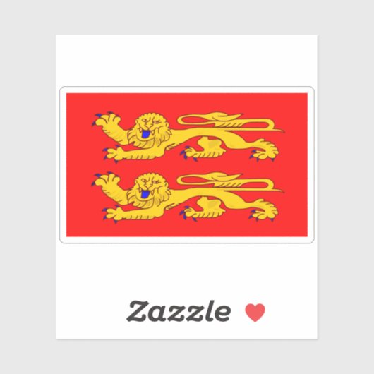 ノルマンディー国旗のシール シール (シート)