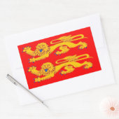 ノルマンディー国旗 長方形シール (封筒)