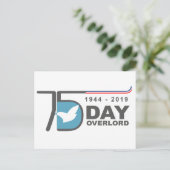 ノルマンディー大公D-Day Overlord 1944-2019 ポストカード (スタンド正面)
