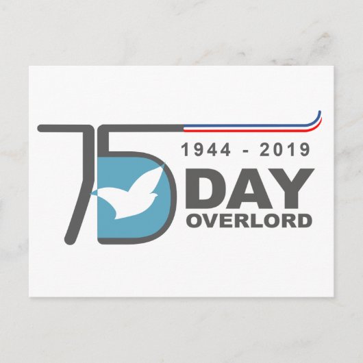 ノルマンディー大公D-Day Overlord 1944-2019 ポストカード (正面)