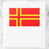 ノルマンディー民族国旗 長方形シール (バッグ)