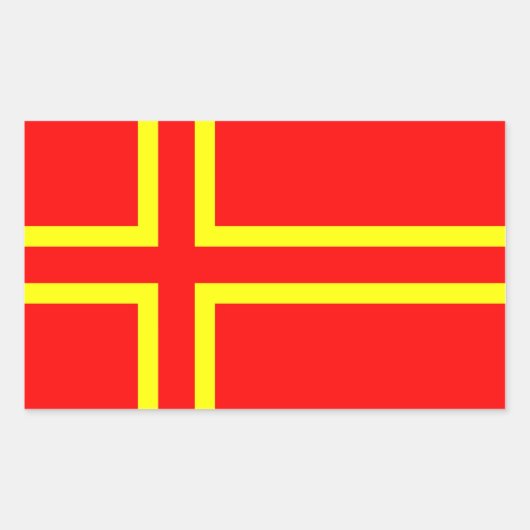 ノルマンディー民族国旗 長方形シール (正面)