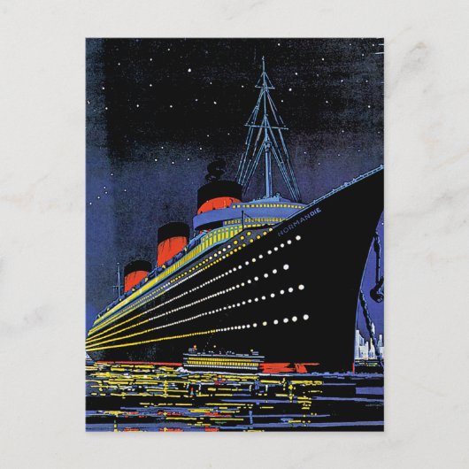 ノルマンディー・アット・ナイト ポストカード (正面)