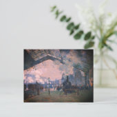 ノルマンディ列車の到着、ガレ・サンラザレ: ポストカード (スタンド正面)