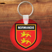 ノルマンディ国旗 キーホルダー (正面)