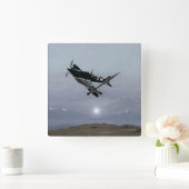 ノルマンディ·スピトフィア スクエア壁時計 (ホーム)