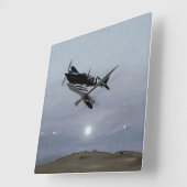 ノルマンディ·スピトフィア スクエア壁時計 (傾斜)