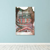 ノルマン人の兵士が英語のチャンネルを横断する キャンバスプリント (インサイチュ (ウッドフロア))