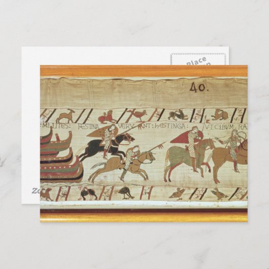 ノルマン人はペベンジーと騎士に上陸する ポストカード (正面/裏面)