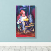 ノルマン人は彼の眠りに引き込む香水を流す キャンバスプリント (インサイチュ (ウッドフロア))