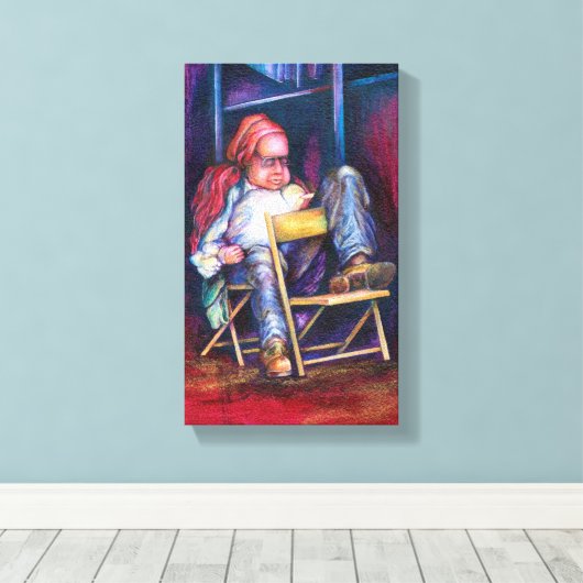 ノルマン人は彼の眠りに引き込む香水を流す キャンバスプリント (インサイチュ (ウッドフロア))