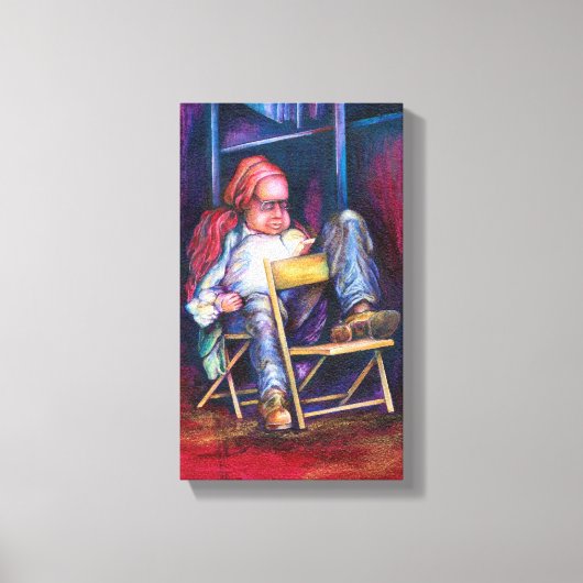 ノルマン人は彼の眠りに引き込む香水を流す キャンバスプリント (正面)