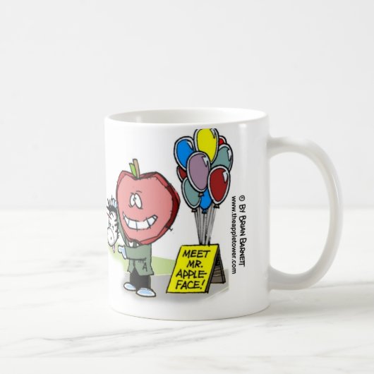 ノルマン人及び町のマスコットのマグ コーヒーマグカップ (右)