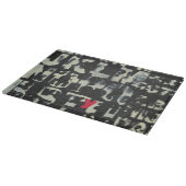 ノルマン人Wyattによるアルファベットの絵画 カッティングボード (角)