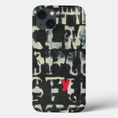 ノルマン人Wyattによるアルファベットの絵画 Case-Mate iPhoneケース (裏面)