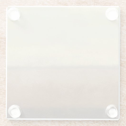 ノルマン人Wyattによる孤独な砂漠の景色 ガラスコースター (裏面)