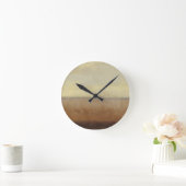 ノルマン人Wyattによる孤独な砂漠の景色 ラウンド壁時計 (ホーム)