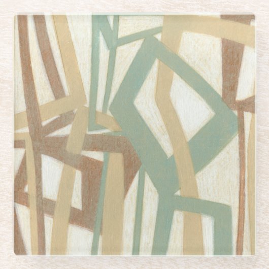 ノルマン人Wyattによる手で描いた絵画 ガラスコースター (正面)