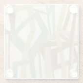 ノルマン人Wyattによる手で描いた絵画 ガラスコースター (裏面)