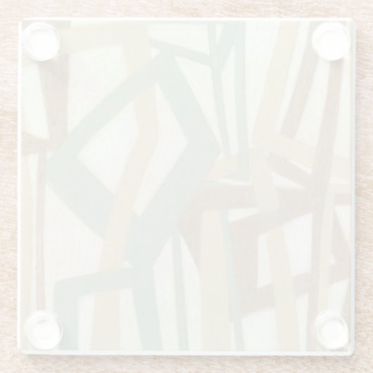 ノルマン人Wyattによる手で描いた絵画 ガラスコースター (裏面)