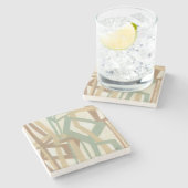 ノルマン人Wyattによる手で描いた絵画 ストーンコースター (横)