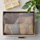 ノルマン人Wyattによる抽象的な花葉の絵画 薄葉紙 (ギフト)