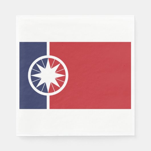 ノルマン州旗（オクラホマ州） スタンダードランチョンナプキン (正面)