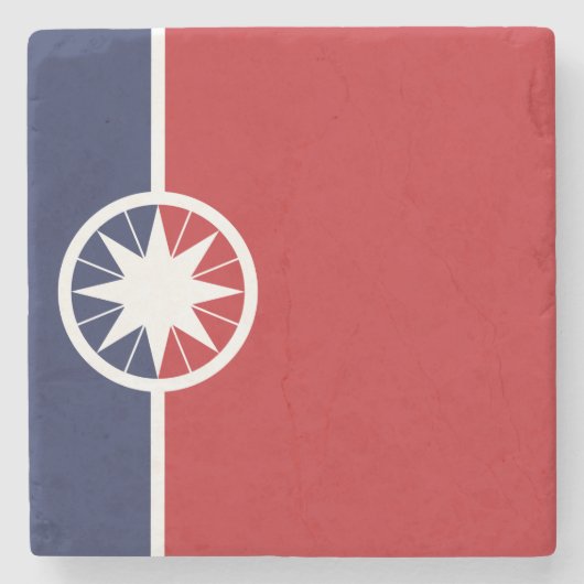 ノルマン州旗（オクラホマ州） ストーンコースター (正面)