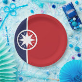 ノルマン州旗（オクラホマ州） ペーパープレート (パーティー)