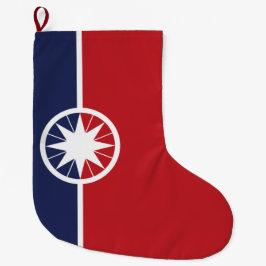 ノルマン州旗（オクラホマ州） ラージクリスマスストッキング