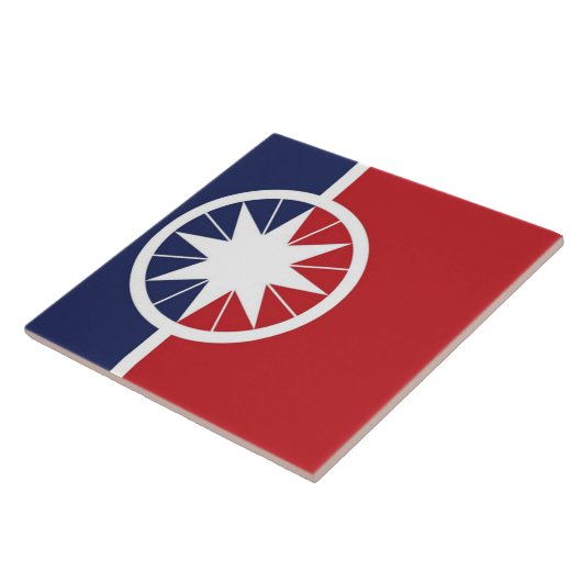 ノルマン市旗 タイル (側面)